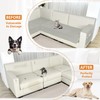 Arfntevss Waterproof Corner Sectional Couch Covers for Dogs Pet L