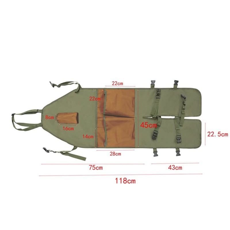 JIAGUTRAD Garden Apron,Waterproof Work Utility Apron Multi Pockets Leg Protect