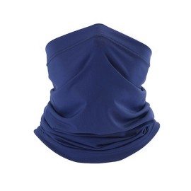 Unbranded Neck Gaiter Balaclava Face Scarf Mask for Women Men UV Sun Protection Bandana US - Blue Solid