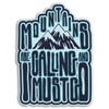 DestinationVinyl 2 x 10 cm Mountains Ski Snowboard Vinyl Sticker