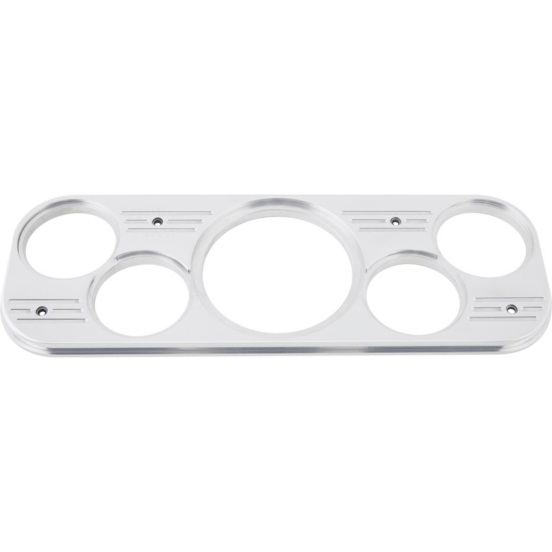 1937-38 Chevy Car 5 Gauge Dash Panel, Polished