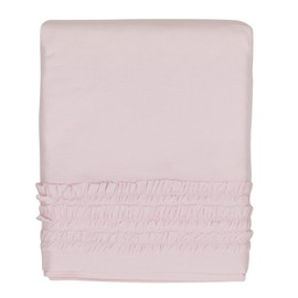 Hello Spud - Crib Skirt Petite Ruffle Pink - Cotton - 15 Inch Drop