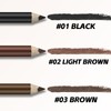 Apooliy 10pcs Eyebrow Pencil Set，Long Wear Brow Pencil with Sharpener,Waterproof