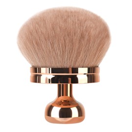 Extra Large Body Brush for Self Tanner, Leg Makeup & Bronzer Self Tan Applicator【Ultra Soft】【Shed-Proof】【Easy To Clean】3.3 inch Wide Round Head Brush, Light Rosegold-Brown