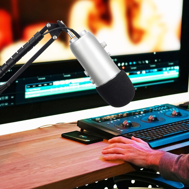 Foam Windscreen for Blue Yeti, Yeti Pro, MXL, Audio Technica