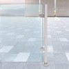Glass Railing End Post 304 Stainless Steel Railing Post, Glass