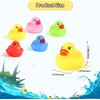 DERAYEE Pack of 50 Yellow Mini Bath Ducks Floating Bath