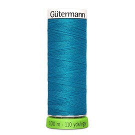 Gutermann 723860 761 Sew All 100% Recycled Polyester Thread 100mtr, Cerulean Blue, One Size