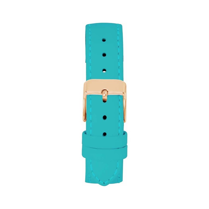 Toff London Ladies Turquoise Leather Watch Strap, Quick Release with