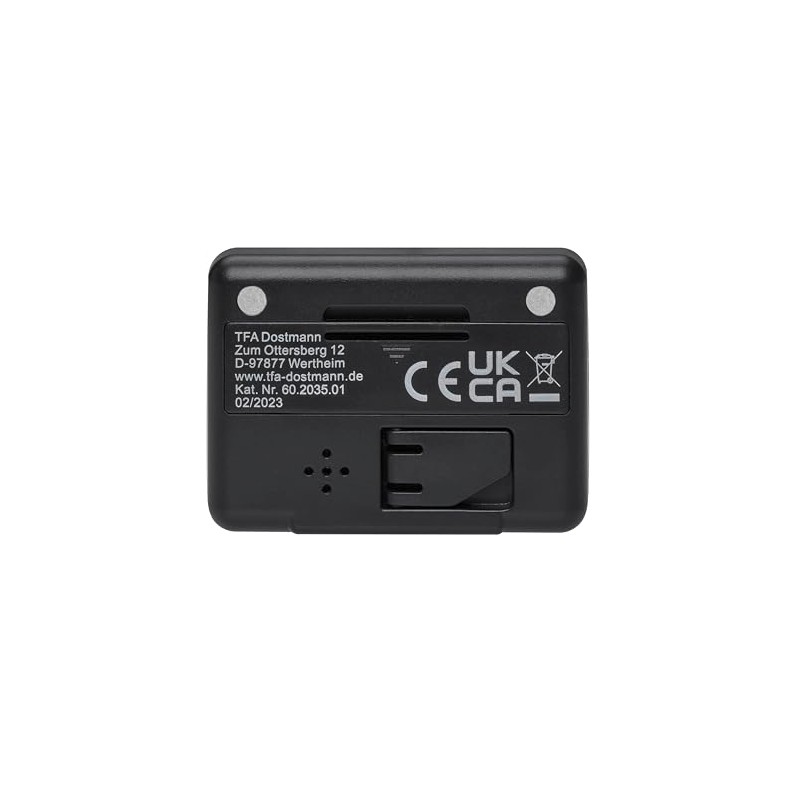 TFA Dostmann 60.2035.01 Digital Mini Clock with Key Lock Function