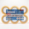 TAPEBEAR - Cinta Adhesiva Transparente para Empaque, 6 Rollos de