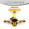EATAKWARD Universal Motorcycle License Plate Bracket Holder, Gold License Plate