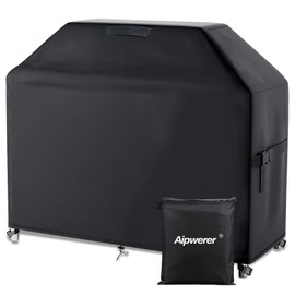 Aipwerer Weatherproof Grill Cover, 600D Oxford Grill Cover for Weber, Brinkmann, Enders, Char Broil, Grill Cover, Tear-Resistant, Waterproof, Winterproof, UV Protection (147 x 61 x 122 cm)
