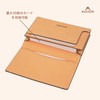 MASSENI Luxury Italian Leather Business Card Holder, Tan Genuine Leather,