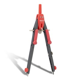 Aristo AR552743-20 BTS Quick Adjustment Compass (Circles up to 340 mm Diameter, 2 Joints, Refills and Replacement Needle) Neon Red