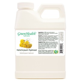 GreenHealth Helichrysum Floral Water - 16 fl oz Plastic Jug w/Cap - 100% Pure (NOT Oil)