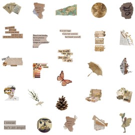 50 Pcs Retro Stickers, Cool Vintage Sticker for Fans Kids Teens Adult, Durable Aesthetic Decals for Laptop Water Bottle Skateboard Computer Bicycle Motorbike Car Scrapbook