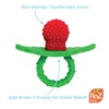 RaZbaby RaZberry Silicone Teether Pacifier – Teething Relief for Infants,