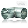 Zinc Angle Elbow 87 mm with 87 Degrees, Pipe Angle