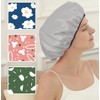Lined Shower Caps, Triple Layer Large Shower Cap for Women,