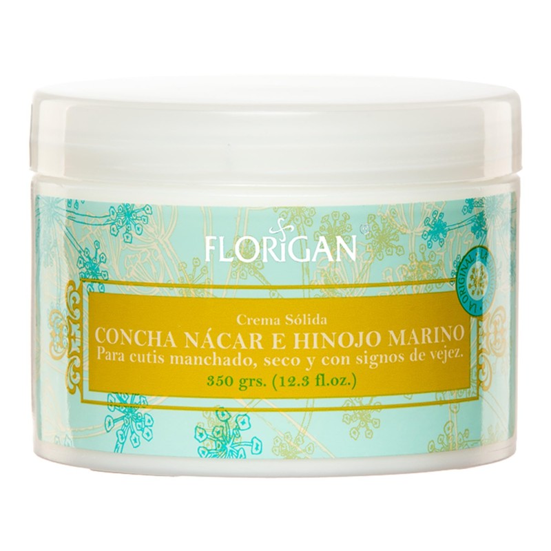FLORIGAN Crema Aclaradora CONCHA NÁCAR e HINOJO MARINO 350grs. FLORIGAN