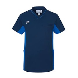 Yonex CY800 Kiraku Medical and Nursing Care Scrubs Absorbs Sweat and Dries Light! Stretch Material Stretches Well in Various Colors, Thin Appearance Scrubs, 88 navy