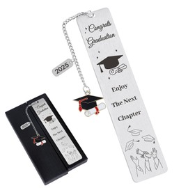Shejdgart Inspirational Graduation Bookmarks 2025 - Graduation Gift Ideas for Middle School High School College 5th 6th 8th Grade Elementary Enjoy The Next Chapter Graduate Gifts for Her Him