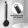 Limpiador de espalda de silicona para ducha，Cepillo de ducha extensible