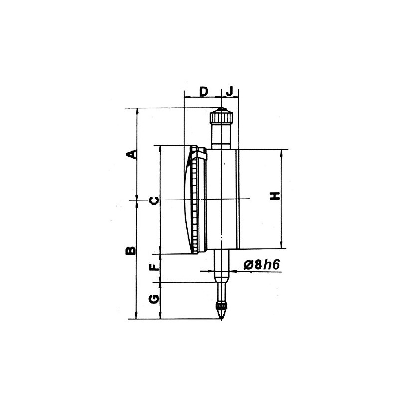 CNC Quality 30 mm Measuring Range Dial