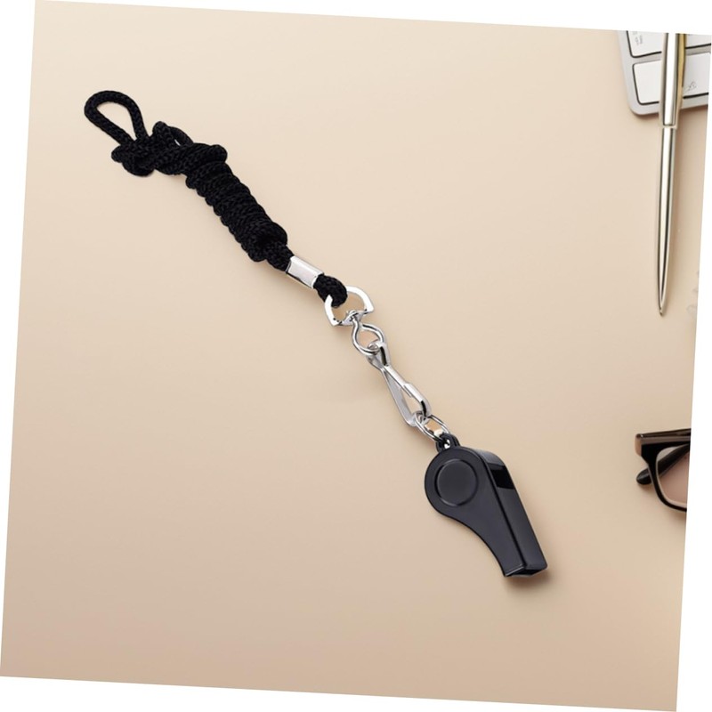 Mipcase 3PCS Plastic Whistles with Lanyard Loud Emergency Referee Whistles