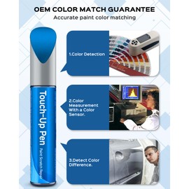 E7 Velocity Blue Metallic Touch Up Paint Kit Compatible with Ford Exact Match Car Scratch Repair Touch Up Paint Kit