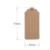 ZHIYE 100pcs Kraft Paper Gift Tags with Free 20 Meter