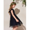Haloumoning Girls Tutu Dress Ruffle Short Sleeve Fluffy Summer Party