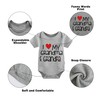 culbutomind Baby Twins Romper I Love My Grandma Grandpa Fun