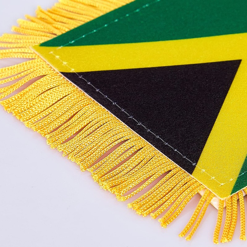 ZXvZYT 2 Pack National Car Window Flag (Jamaica)