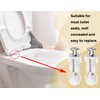 Emezddo Toilet Seat Attachment, Toilet Seat Lid Fixed Screws, Toilet