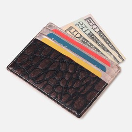 Women's Credit Card Holders - Small Ladies Wallet - Thin Wallet for Women - Dual Color Leather - Front Pocket Card Wallet - Slim Card Case - Giftbox