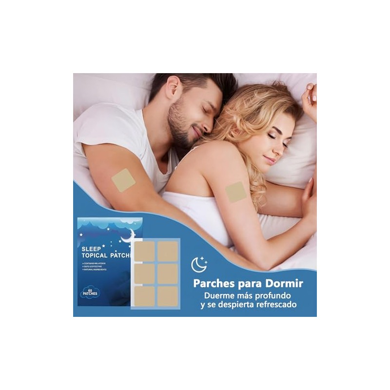 120 Parches para Dormir Totalmente Naturales, Ayudas para Dormir de