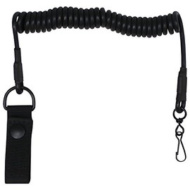 Mfh Pistol Lanyard Safety Clip Black