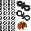 Starlife 115PCS Gutter Hooks for Outdoor Lights, Plastic Gutter Clips