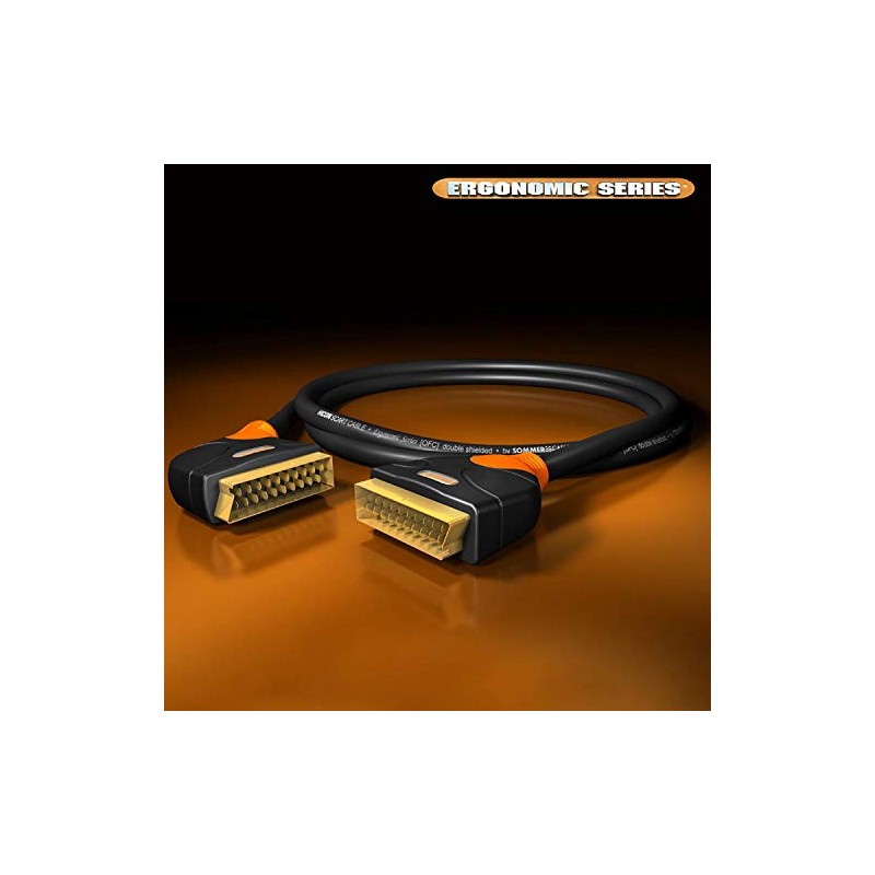 HICON ERGONOMIC SCART Cable OFC Standard Swivel Plug | HIE