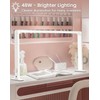 DLITISH Foldable Half Moon Light for Nail Desk, 48W Rectangle