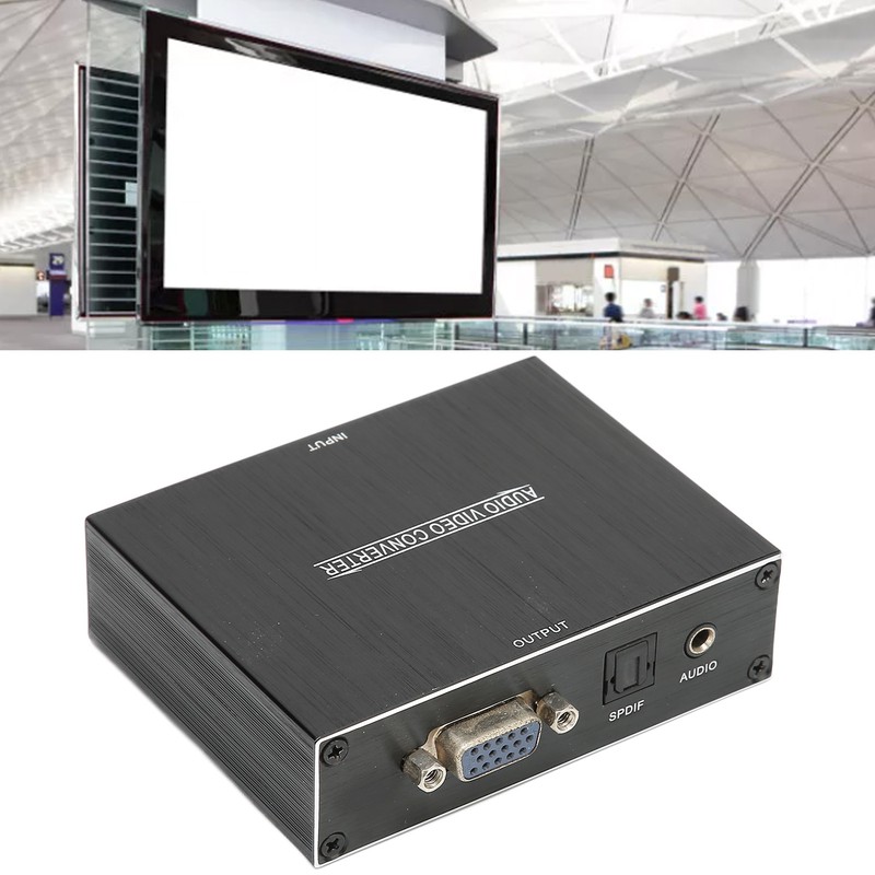 ANQM615 HD Multimedia Interface to VGA Optical SPDIF Converter Adapter