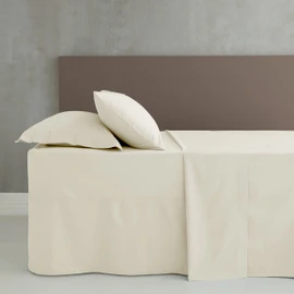 Catherine Lansfield Easy Iron Percale Combed King Base Valance Sheet Cream