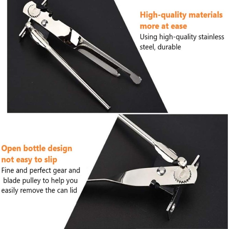 Butterfly Can Opener, Stainless Steel Tin Opener, Portable Manual Jar
