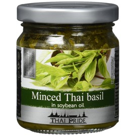 Thai Pride Basil chopped in soybean oil {1 x 175 g} , 175 g (1 pack)