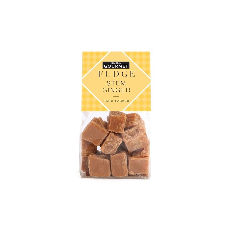 Bon Bon's Gourmet - Stem Ginger Fudge Bag, Handmade British