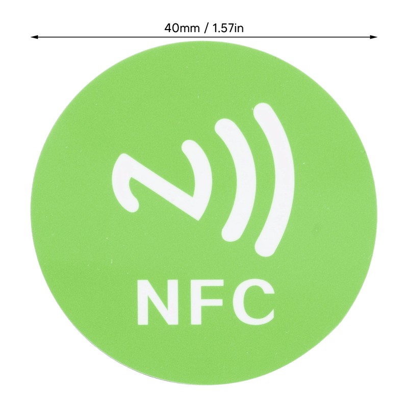 20PCS NFC Stickers PET 40mm Lightweight Readable Writable NFC Tags