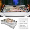 Fun Cute Cat Driving Car Parasol para parabrisas delantero, auto