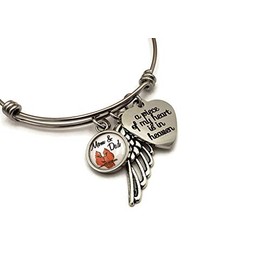 Memorial Gifts for Loss of Both Parents, Cardinal Sympathy Bracelet, Cardinals Appear Angels are Near, Memorial Jewelry in Remembrance, In Remembrance Mother and Father